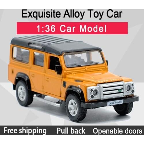 RMZ CITY 1:36 Defender SUV Alloy Diecast Car Model Toy With Pull Back For Children Gifts Toy Collection