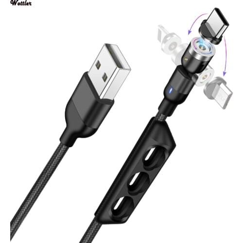 3A/1m Fast Magnetic Cable Micro USB Quick Charger Type C Magnet Android Cord Phone Cable For Samsung For iPhone 11 MAX Xs X 6