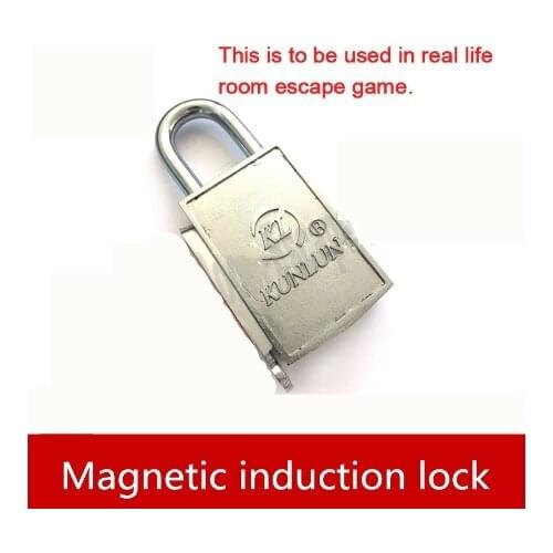 Magnet lock prop for escape room new magnet key lock Real life escape room game prop Keyless hole for easy unlock in darkness