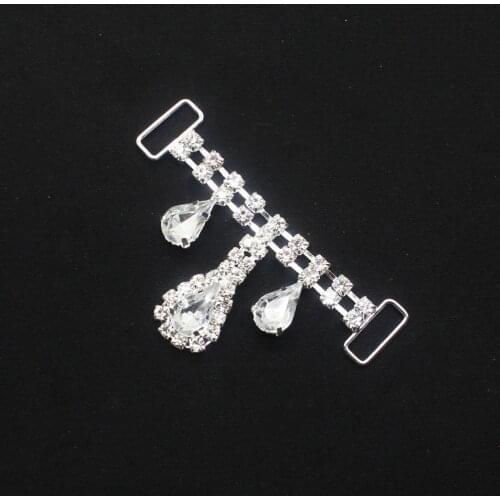 ZMASEY Metal Swimwear Bikini Buckle 2Pcs/Lot 16*65mm Chain Connector DIY Handwork Decoration Buckles Accessories