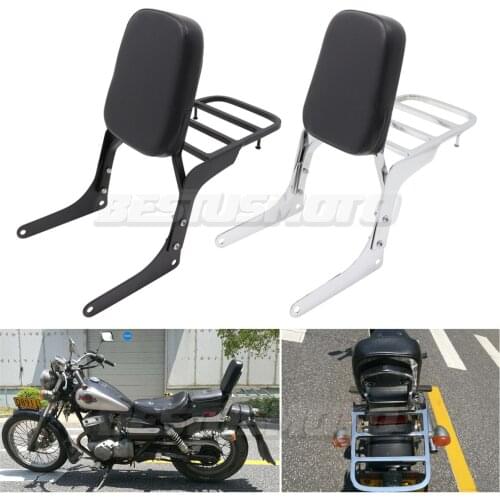 Motorcycle Detachable Rear Passenger Backrest Sissy Bar Luggage Rack For Honda Rebel 250 CMX250 CMX250C CA250