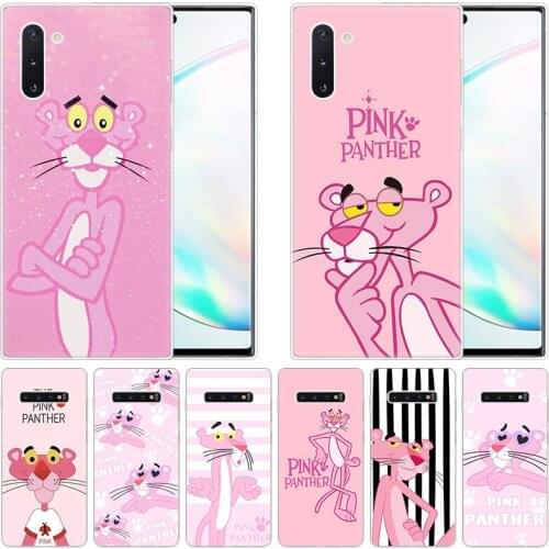 The Pink Panther Soft Silicone Case for Samsung Galaxy Note 10 Pro 9 8 5 M30S M40 S10E S10 5G S9 S8 Plus S7 S6 Edge S5 Cover