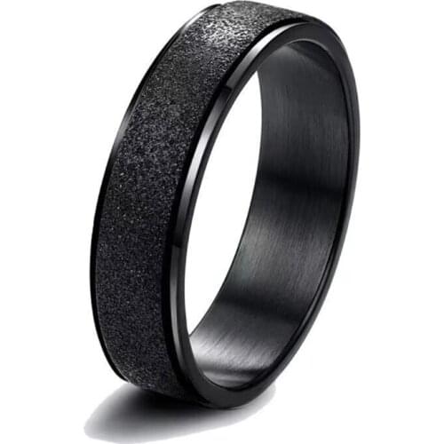 4 Pcs Daily Casual Couple Fidget Spinner Rings Set Fashion Jewelry for Men Women Cool Bands Rings Wedding Anniversary Daily