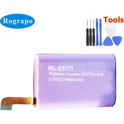 New Battery For Huawei E5771h-937 HBC18650-13 Wireless router Accumulator 3.7V 9600mAh Li-ion Replacement Batterie+tools