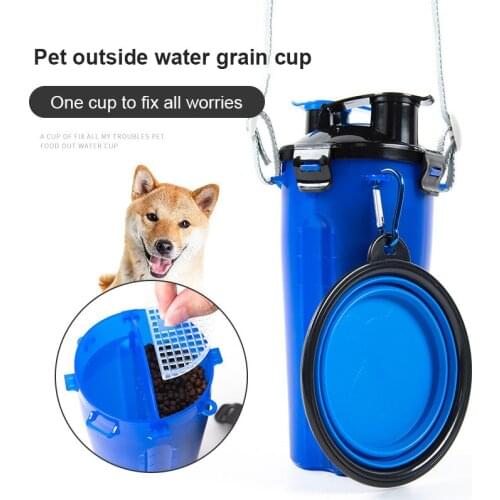 Portable Pet Dog Water Bottle Dogs Travel Puppy Cat Drinking Bowl Outdoor Pet Water Dispenser Feeder Pet Product Dog Waterer