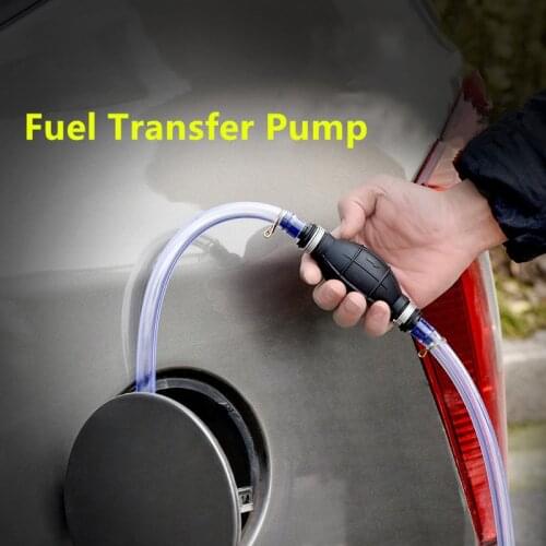 Useful Fuel Liquid Transfer Pump Manual Hand Pump Suction Oil Water Petrol Diesel Fuel Liquid Transfer Pump Pipe