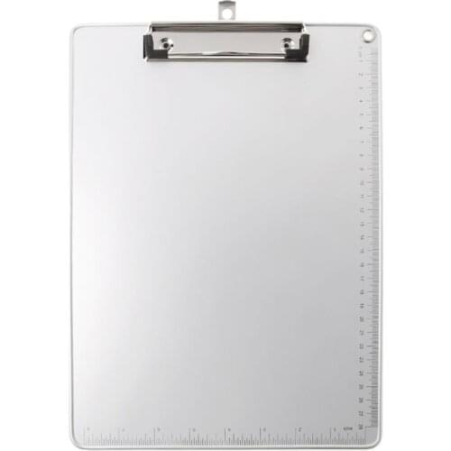 Portable A4/A5 Aluminum Alloy Writing Clip Board Antislip File Hardboard Paper Holder for Office School Stationery Supplies