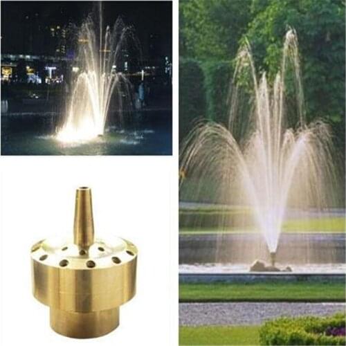 High Quality Brass Female Threaded Ornamental Fountain Sprinklers Nozzle Brass Copper Pond Landscape Sprinklers