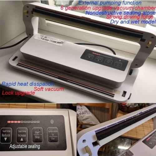 Vacuum Sealer Best Fully Automatic Portable Household Food Wet Dry 220V 110W Packaging Machine Sealing