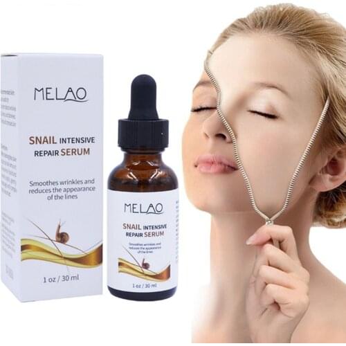 30ml/pcs Anti-Wrinkle Remove Fine Lines Shrink Pores Delicate And Smooth Skin Clear Skin Serum Snail Repair Serum