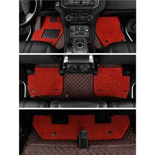 High quality! Custom special car floor mats for Honda Pilot 7 8 seats 2016-2009 waterproof double layers carpets for Pilot 2012