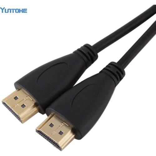 High Speed HDMI-compatible Cable 1m 1.5m 2m 3m 5m 7.5m 10m 15m Video Cables 1.4 1080P 3D Gold Cable for HDTV XBOX PS3 200pcs