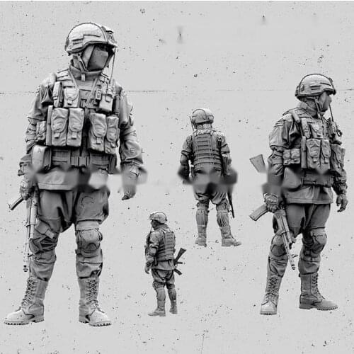 1/35 Resin White Model Resin Model Russian Modern Special Forces Soldiers Need To Manually Color The Model Free Shipping