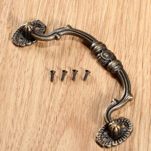 1pc 123*50mm Vintage Pull Haldle Retro Furniture Knobs Kitchen Drawer Cupboard Pull Handles Furniture Fittings 100mm