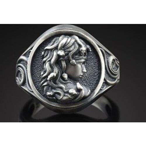 2021 trend Medusa Avatar Personality Mens Ring Male ring Cool stuff gothic accessories mens jewellery Wedding engagement ring