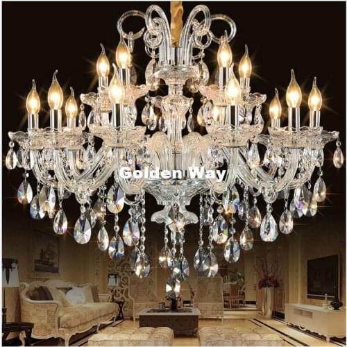 Free Shipping Modern Clear Hanging Lamp European Style Chandeliers Light for Living Dining Room Restaurant Home Decor Lighting