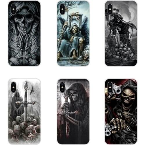 Accessories Phone Cases Covers For Huawei Honor 4C 5C 6X 7 7A 7C 8 9 10 8C 8S 8X 9X 10I 20 Lite Pro Grim reaper skull skeleton