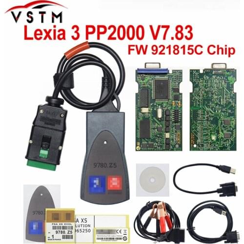 Diagbox V7.83 lexia with 921815C Firmware Lexia3 PP2000 V48/V25 Lexia 3 lexia-3 For Citr-oen for Peu-geot diagnostic-tool
