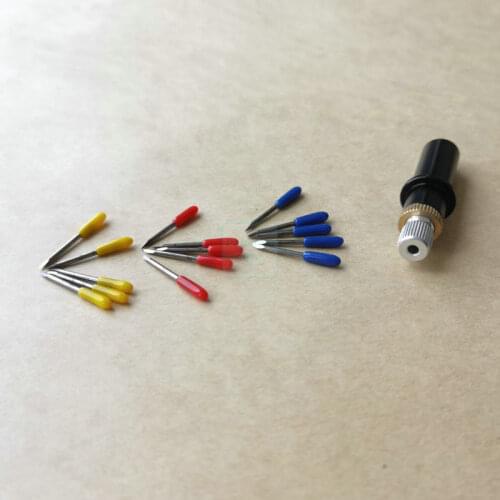 Long LIfe Blade and Holder Kit 16Pcs/Set Cutting Blade Vinyl Cutter Knife for use in PCUT Plotter