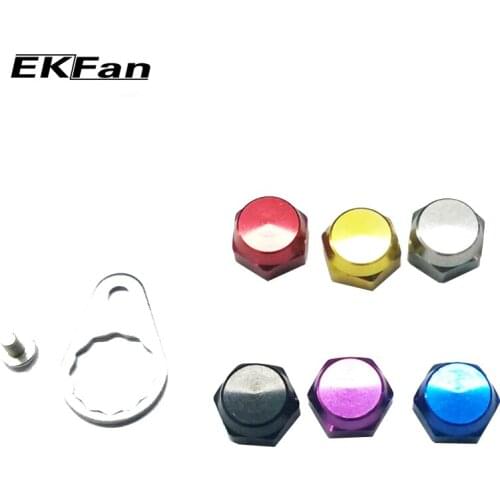 EKFan Left Hand Right Hand Crank Nut Screw With Plate For Fishing Reel Screw Cap For Daiwa ABU Reel