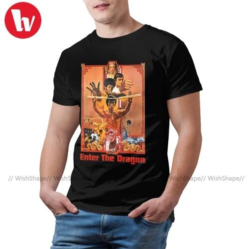Bruce Lee Tshirt Awesome 100 Percent Cotton Short-Sleeve T Shirt Graphic Streetwear Tee Shirt Mens Big