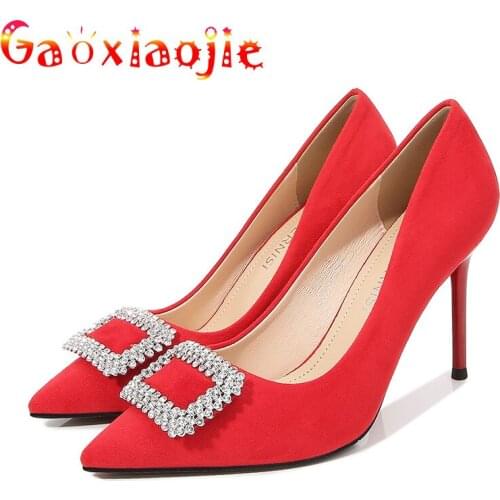 Кожаные туфли-лодочки Gaoxiaojie China At AliExpress