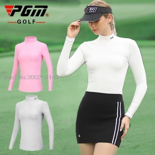 Compression Clothes Golf Shirt Women Shirts Long Sleeve Warm Tennis Run Shirt Outdoor Sportswear Slim Soft Golf Training T-Shirt