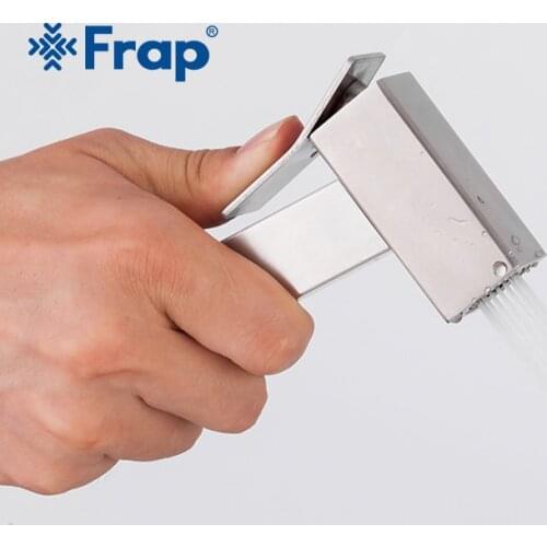 Frap stainless steel Square Bidet Faucets Handheld Spray Pet Shower Sprayer Head Shower Toilet for Wash Bathroom Toilets Y50008