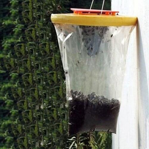 1pc Fly Catcher 40*50*60CM Plastic Fly Bag Trap CATCHER Insect Killer Bug Wasp Flies Pest Control