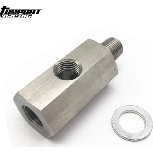 Metric Adapter / Oil Pressure Sensor 1/8" NPT Female M10 M10X1.0 Male & Female Tee L-48