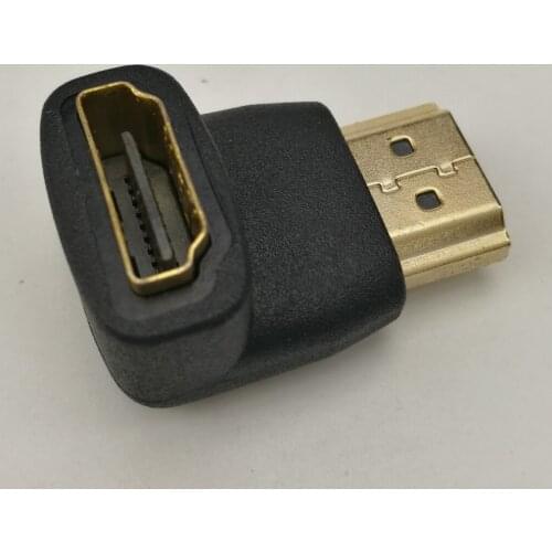 HDMI Adapter Converters 90 Degree Angle HDMI Male To HDMI Female for 1080P HDTV Cable Adaptor Converter Extender 500pcs/lot