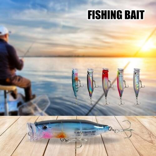 Popper Artificial Fishing Lures Baits Freshwater Saltwater Lifelike Swimbait Fishing Bait With Hook For Fishing
