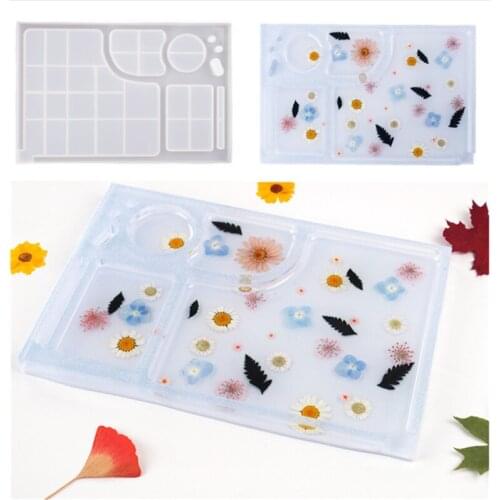 Transparent Silicone Mould Dried Flower Resin Decorative Craft DIY Cigarette tray makeup tray Mold epoxy resin molds for jewelry