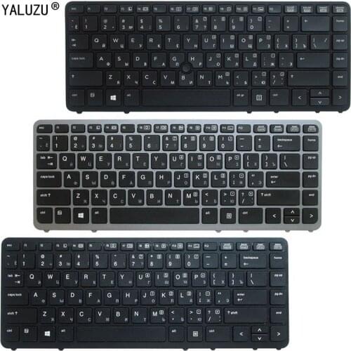 YALUZU Russian Replacement Keyboard For HP Elitebook 840 G1 G2 850 G2 No backlight
