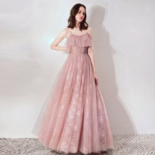Evening Dresses 2020 New Dinner Fairy Presided over Dresses and Hanging Ribbons for Birthday Party Dresses Famous Little Dr