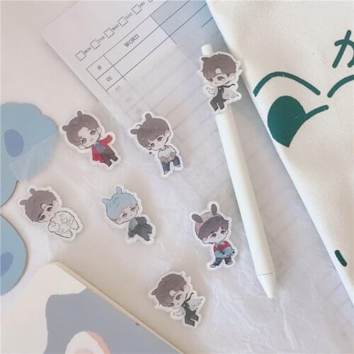 Xiao Zhan Same Paragraph Q Version Doll Cartoon Brooch Clothes, Bags, Accessories, Pendants Decorative Brooch Badge Ornaments