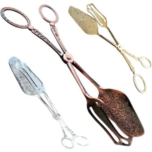 Bread Clip Easy to Use Retro Style Zinc Alloy Heat Insulation Bread Tongs for Home