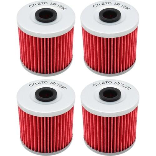 1/2/4pcs Motorcycle Oil Filter for Kawasaki KSF250 Mojave 250 KLT200 KLT250 Bayou KLF220 KLF250 KLF300 KEF300 Lakota 300