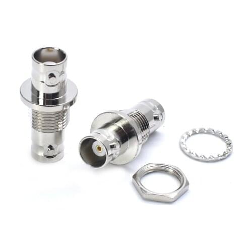 1pcs BNC Female to BNC Female Panel Chassis Adapter Coaxial Connector