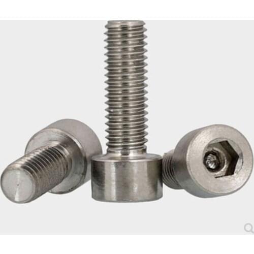 10pcs DIN912 m5 Titanium screw bolts Original Color Hexagon Socket TA2 Screws Ti Fastener