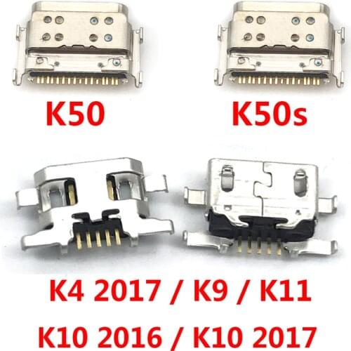 2Pcs/Lot, USB Charging Port Connector Charge Jack Socket Plug Dock For LG K9 K11 K10 K4 2017 K10 2016 USB Port
