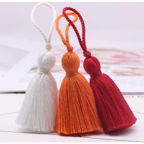 20PCS Mix colour Cotton Colorful Tassels DIY Pendant Jewelry Curtain Garments Decorative Accessories Key Chain Handbag Pendants