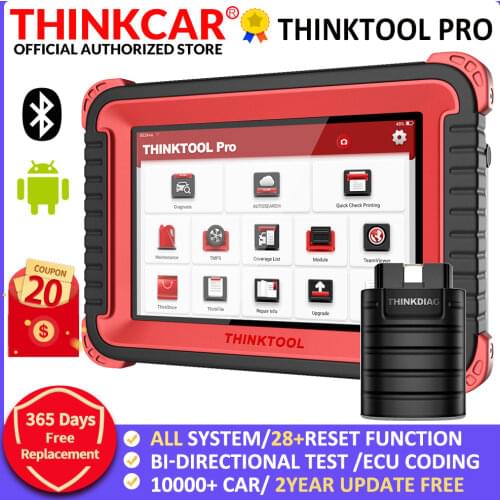 Thinkcar Thinktool Pro OBD2 Professional Full System Diagnostic tool Scanner Code Reader Car Auto Scanner ECU Coding Active Test