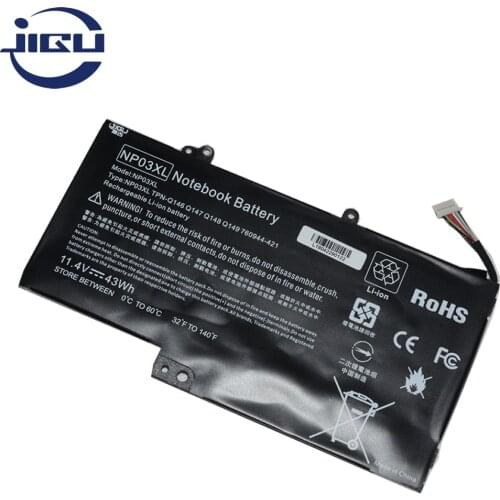 JIGU Laptop Battery TPN-Q149 760944-421 761230-005 767068-005 HSTNN-LB6L NP03XL TPN-Q146 TPN-Q147 TPN-Q148 For HP Pavilion X360