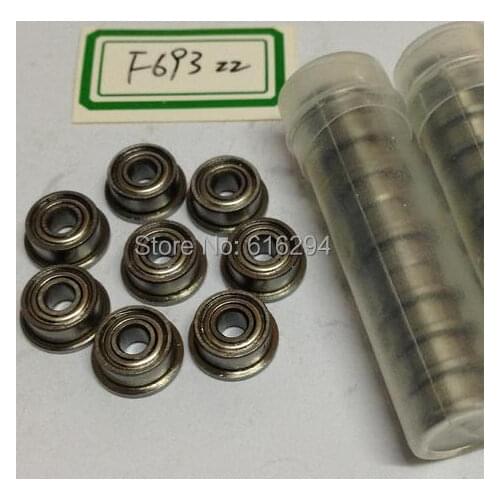 Free shipping --- high quality 20PCS band edge flange bearings F693ZZ flange bearings 693zz (3 * 8 * 4)
