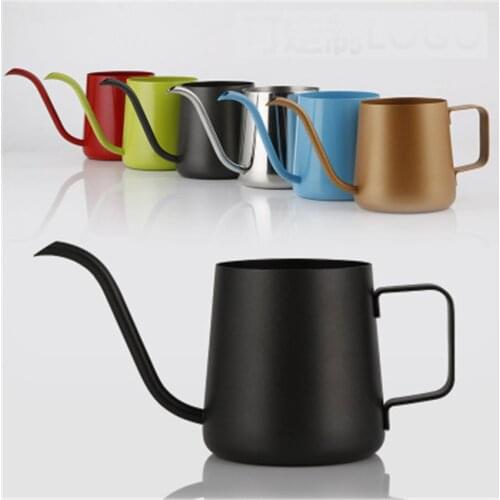 350ML Stainless Steel Espresso Gooseneck Kettle Drip Coffee Pot Long Spout Hand Pour Over Kettle Cup Teapot Coffee Tool