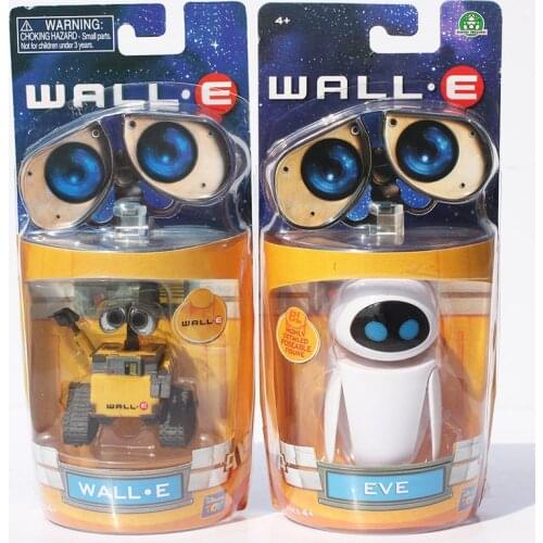 Hot Sale WALL-E robot models Wall-E & Eve little cute toys Free Shipping 6Pcs/Lot