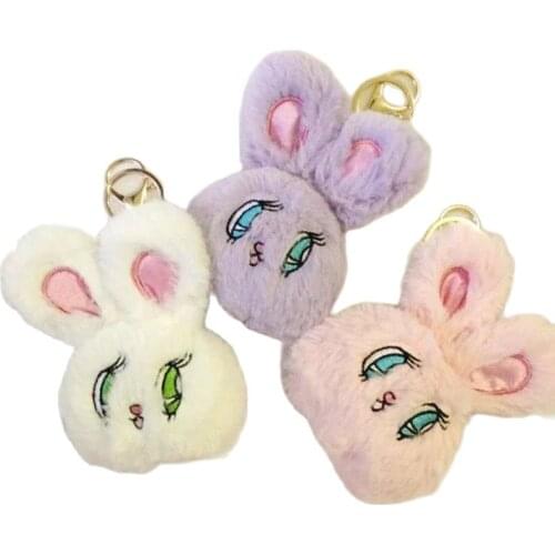 12cm Cartoon Wego Rabbit Plush Toy Doll Bunny Pendant Keychain Bag Pendant small rabbit doll high quality birthday gift for kids