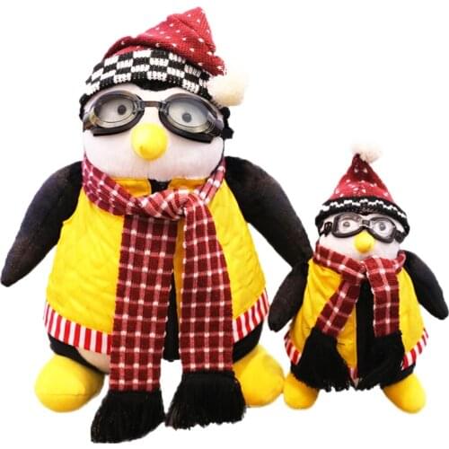 Cute 27-47cm Penguins around friends Plush Toys Friends Hugsy Serious Cute Penguins Plush Toys Rachel Stuffed Dolls Toys 2021