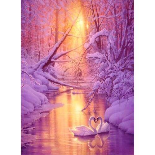 Horse Animal DIY Embroidery 11CT Cross Stitch Kits Needlework Craft Set Cotton Thread Printed Canvas Home Wholesale